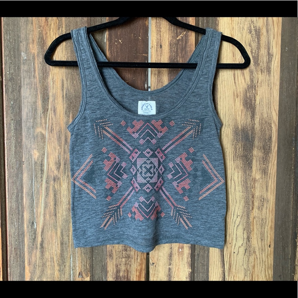 AMERICAN EAGLE heather grey “Vintage T” tank top